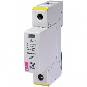 Descarcator supratensiune C T2 275/20 1+0 ETI 002440393
