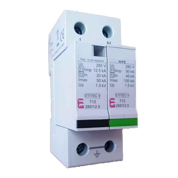 Descarcator supratensiune V T12 280/12,5 1+1  ETI 002442903