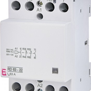 Contactor modular 63A 2ND+2NI 230V AC/DC RD63-22 ETI