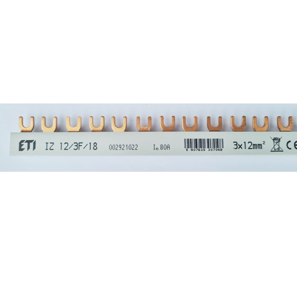 Busbar 3P 18M 10mmp 80A furca ETI 002921022