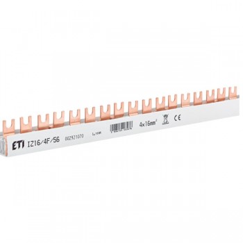 Busbar 4P 56M 16mmp 100A furca ETI 002921070