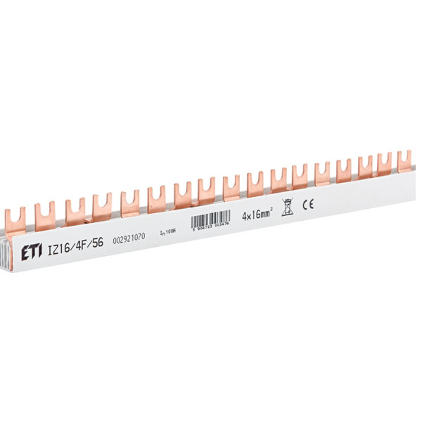Busbar 4P 56M 16mmp 100A furca ETI 002921070