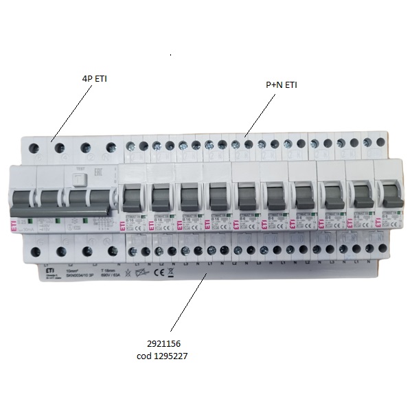 Busbar 4PL1NL2NL3N.. 2921156 ETI 