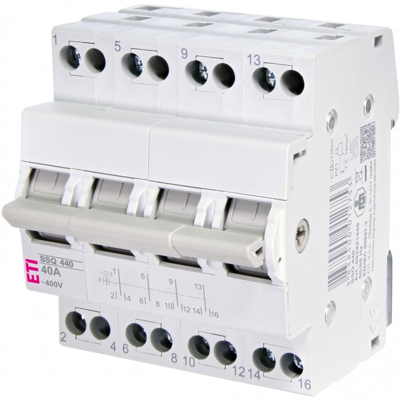 Comutator sursa 4P 40A 400V I-0-II SSQ 440 ETI