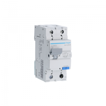 Siguranta automata diferentiala RCBO 1P+N C-10A/30mA tip AC AD860J Hager