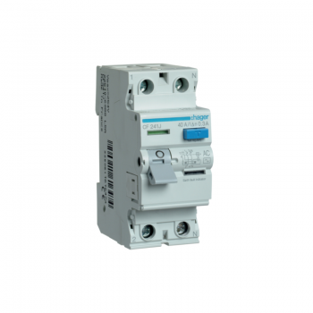 Intrerupator diferential RCCB 1P+N 40A/300mA 6kA tip A CF241J Hager