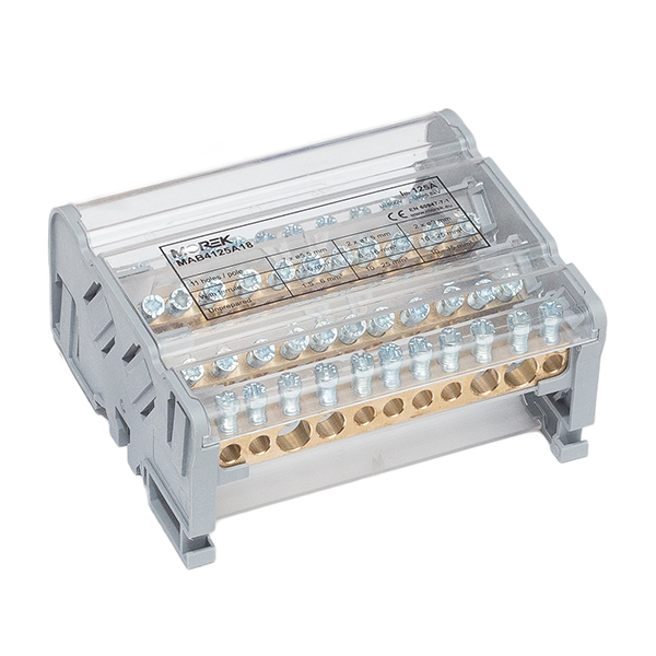 Repartitor 4P 125A, 2x35+2x25+7x6mmp MAB4125A18