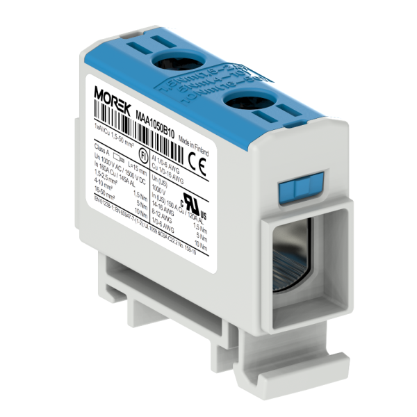Clema derivatie 1.5-50mmp Al/Cu albastru OTL50 MAA1050B10