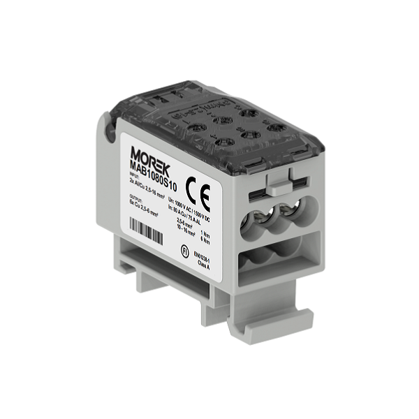 Clema derivatie 1P 80A  Al/Cu2x2.5-16mmp-Cu6x2.5-6mmp MAB1080S10