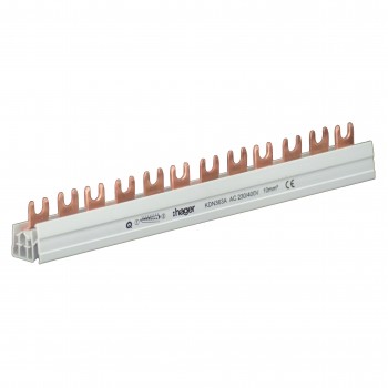Busbar tripolar 12M 63A KDN363A Hager