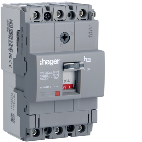 Intrerupator tip USOL 100A 3P 18kA HDA100L HAGER