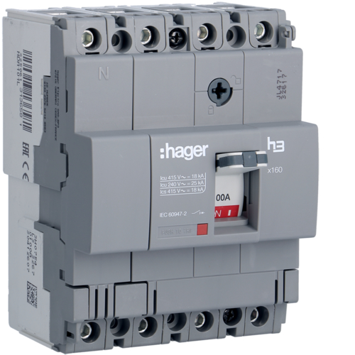 Intrerupator tip USOL 100A 4P 18kA HDA101L HAGER