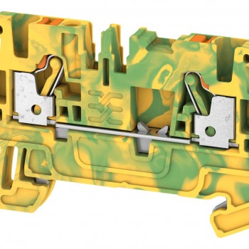Clema sir 2.5 mmp verde-galben 2 cond. push-in Weidmuller