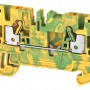 Clema sir 2.5 mmp verde-galben 2 cond. push-in Weidmuller