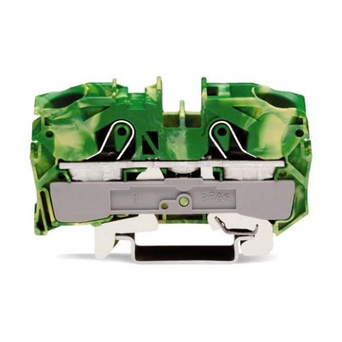 Clema sir 4mmp verde-galben 2004-1207 2 cond. cage clamp Wago